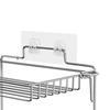 Stainless Steel Folding Storage Rack 2 Tier Bathroom Shelves Wall Mounted Kitchen Spice Rack Organizer Strong Load