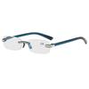 Fashion Frameless Reading Glasses Women Men Square Ultralight Presbyopic Eyeglasses Optical Farsighted Eyewear +1.0 To +4.0