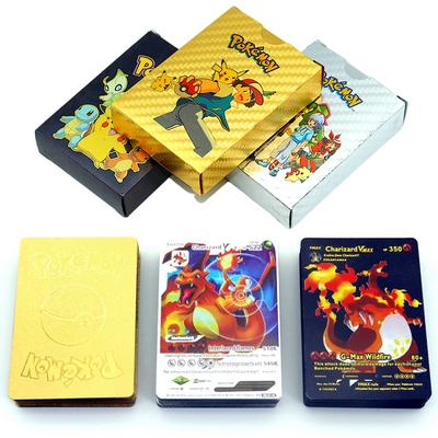 55Pcs Pokemon Cards VSTAR GX EX VMAX MEGA TAG TEAM Energy Trainer Charizard Pikachu Rare Collection Battle Card A22
