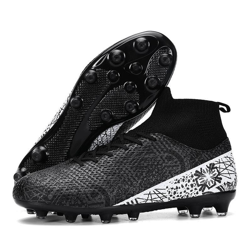 New High-top Men's and Women's Adult TF Broken Nails FG Long Nails Student Competition Men's Football Shoes AG Long Nails Training Shoes