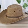 Men Summer Cool Western Cowboy Hat Outdoor Wide Brim Hat