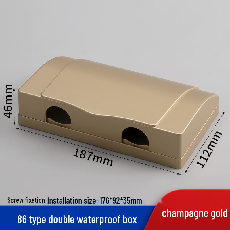 Outdoor Recessed Weatherproof Socket Cover with Screw Installation