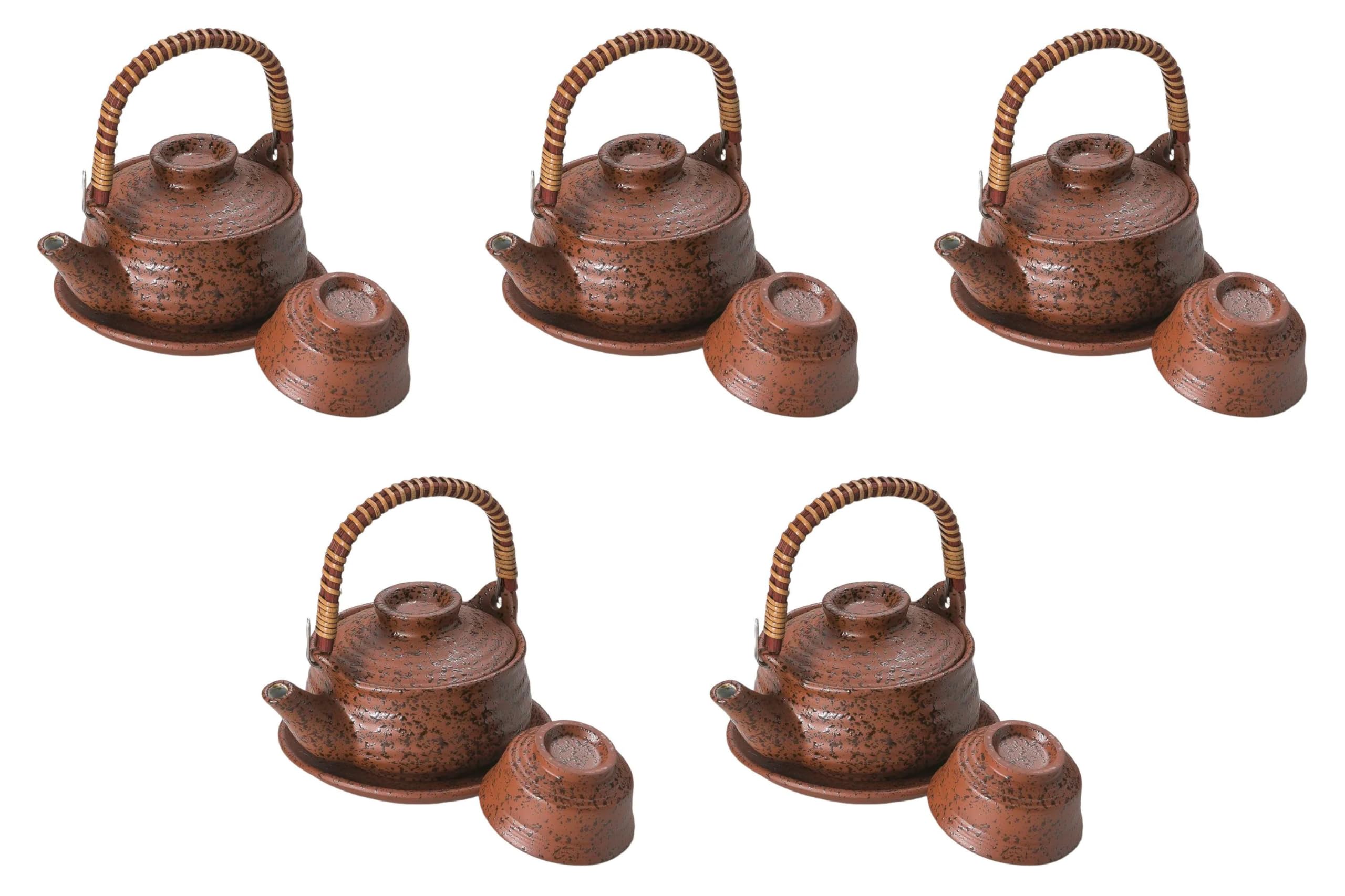 

Set of 5 Nanban Kiritate Dobinmushi Dobinmushi Made in China Setomonohonpo [10.5×5.3cm(250cc)]