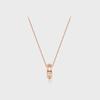 Nest Cubic Pink Silver Necklace TSSSVP14091M