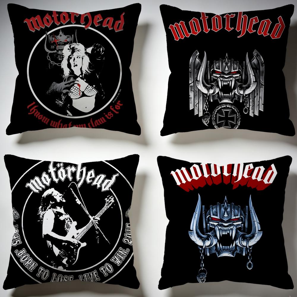Stylish MMotorheadsful Cushion Cover Stylish Washable Pillow Cover Ideal for Couch Bedroom Car Decoration