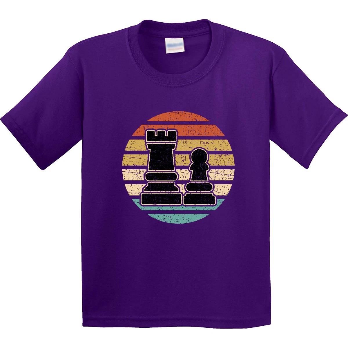 Inktastic Chess Player Retro Sunset Youth T-Shirt Competition Club Tee Kids Teen 120