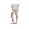 Adidas Originals Elastic Waist Drawstring Logo Print Casual Shorts Unisex Bottoms Putty-Grey IM9645