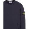 Stone Island Badge Pullover Crew Neck Long Sleeve Sweatshirt Unisex sweatshirt Blue 801560154-V0020