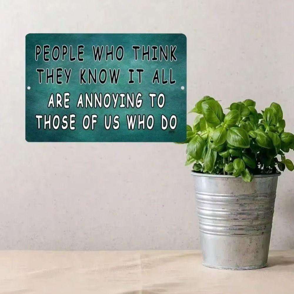 Vintage Floral Metal Wall Art Motivational Sign Home Decor