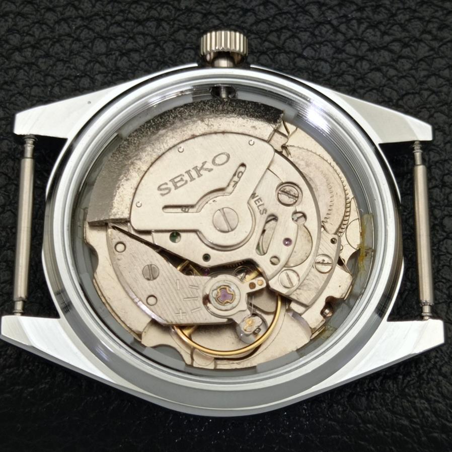 REFURBISHED JAPAN SEIKO 5 AUTOMATIC 6309A MENS BLACK DIAL WATCH A427318-2 QRL-a427318