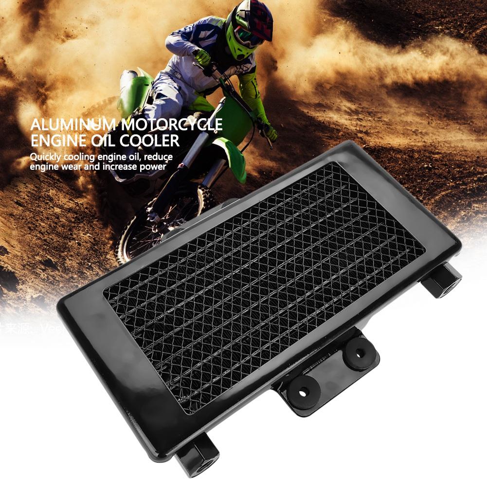 Upgrade 125ml Motorcycle Engine Oil Cooler Cooling   for 125 -250  Aluminum Black