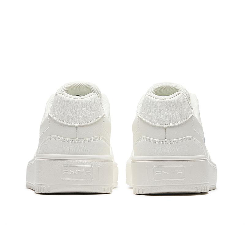 Anta Lightweight Classic Versatile Non-Slip Wear-Resistant Lightweight Increased Height Low-Top Skate Shoes Women Sneakers White Blue 922528001-3