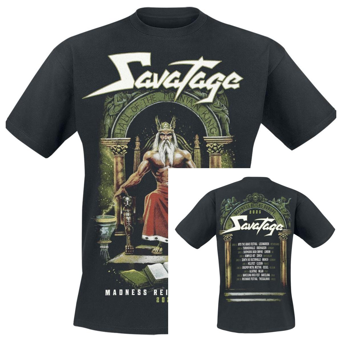 

New Savatage Cotton Band Shirt Unisex Summer Short Sleeve Fashion Brand Tee Luxury Casual Vintage M
