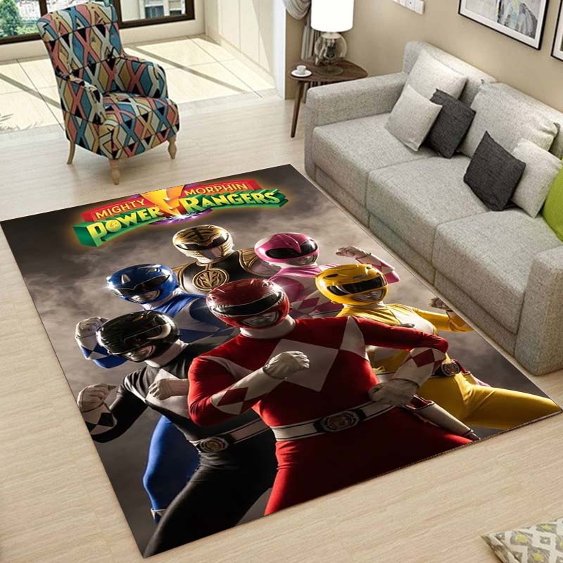 Bedroom, living room, office swivel chair rug, Super Sentai print, home bedroom bedside bathroom mat, housewarming gift.