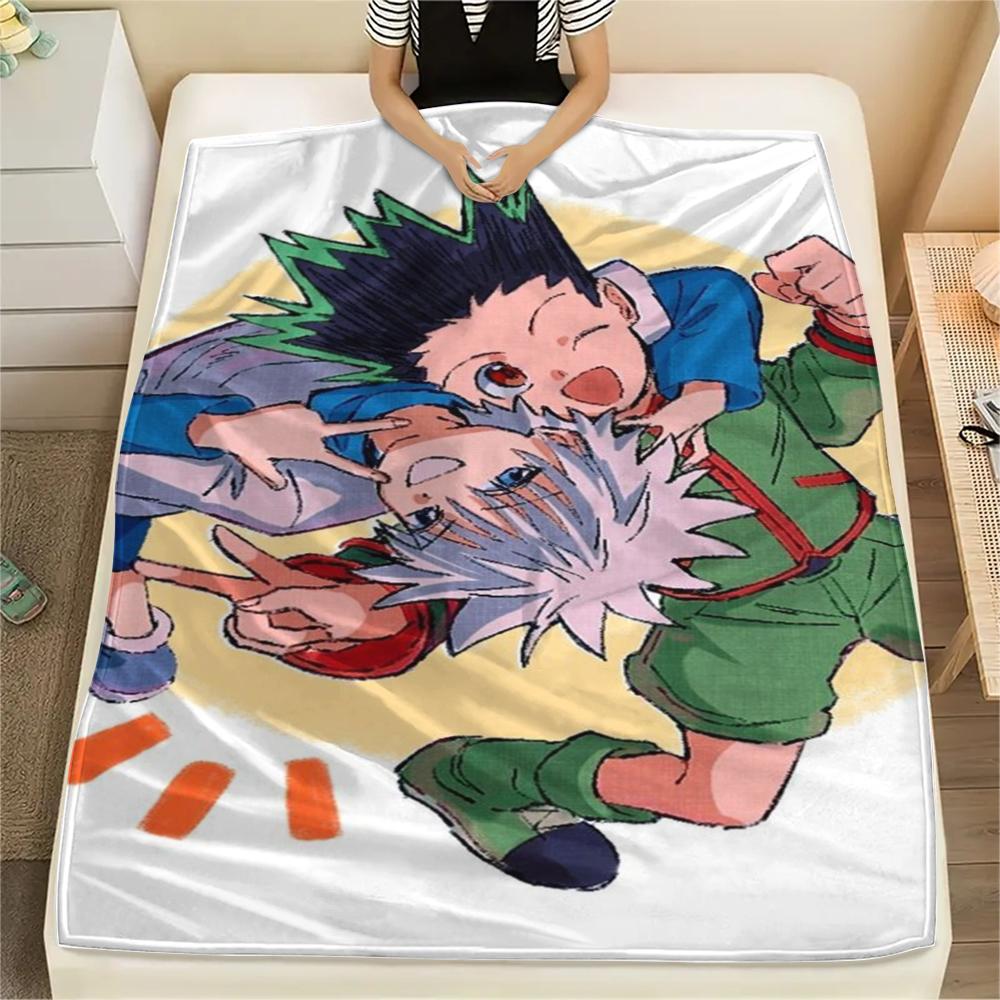 Hunter Hunter Flannel Blanket Print Warm Soft for Bedding Sofa Travel Lounge -xia79 75x90cm