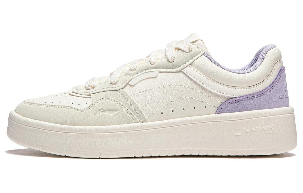 Li Ning Line 2.0 V2 Slip Resistant Abrasion Resistant Low top Skateboard Shoes Women's White Green AGCU108-3