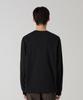 CHAMPION Track Logo Loose Fit Jog Tag Long Sleeve T-Shirt Black