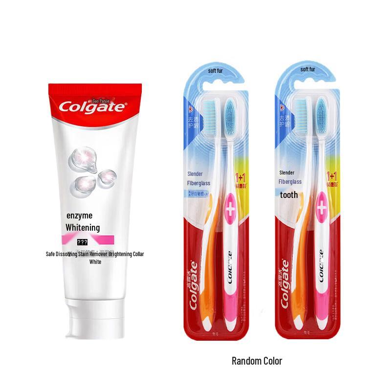 Colgate Whitening Peach Toothpaste & Toothbrush Twin Pack