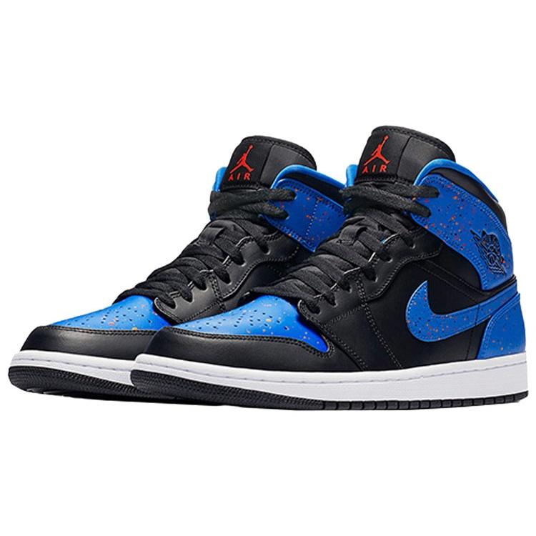 Air Jordan 1 Mid 'Royal Splatter' Men's 554724-048