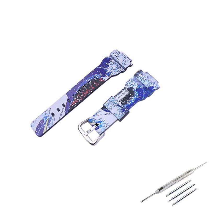 Wasserdichtes Harz-Uhrenarmband für GBD-800 GMA-S110 120 140 Outdoor-Sportuhren