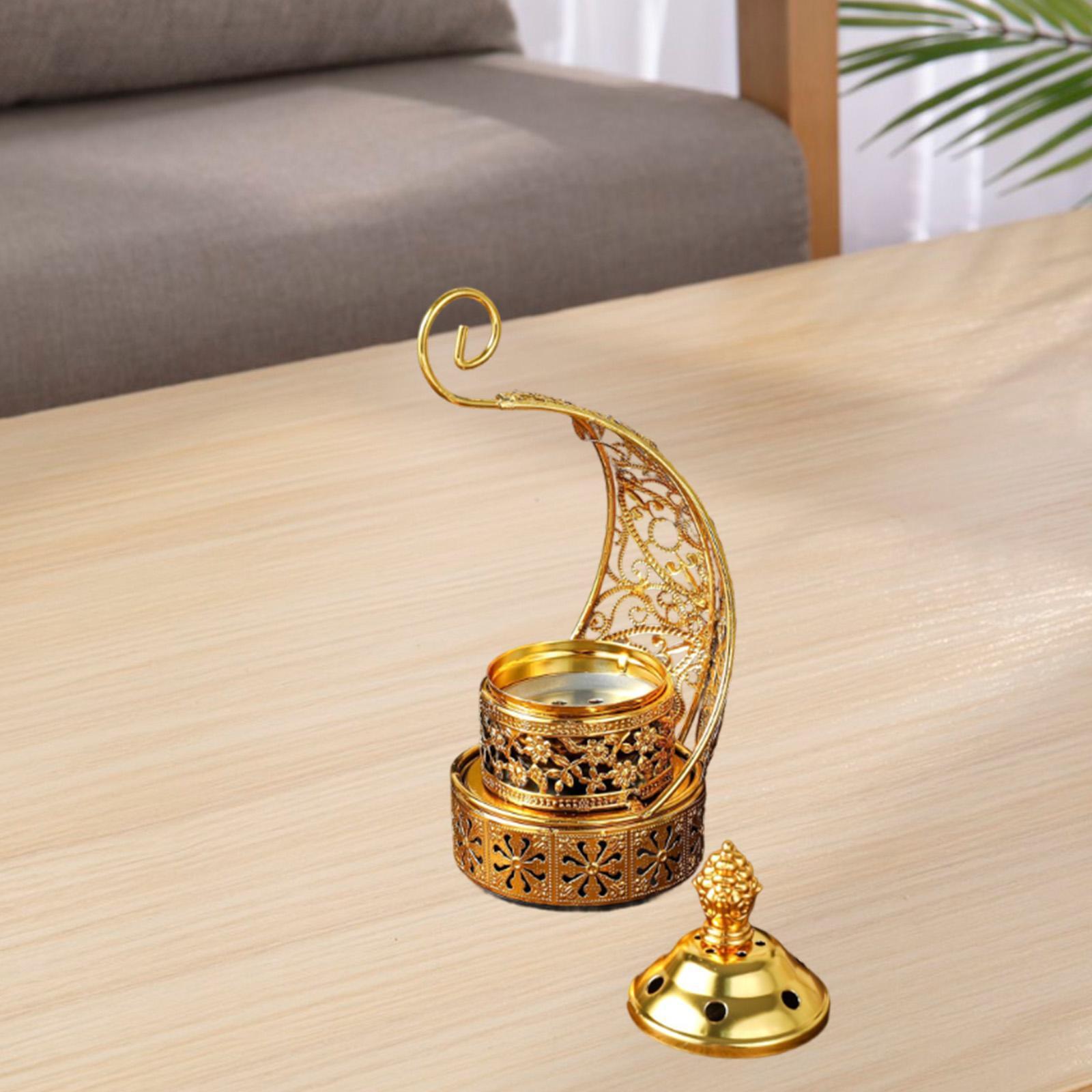 

Incense Burner Art Elegant Desk Decor Detachable Censer for Tabletop Parties