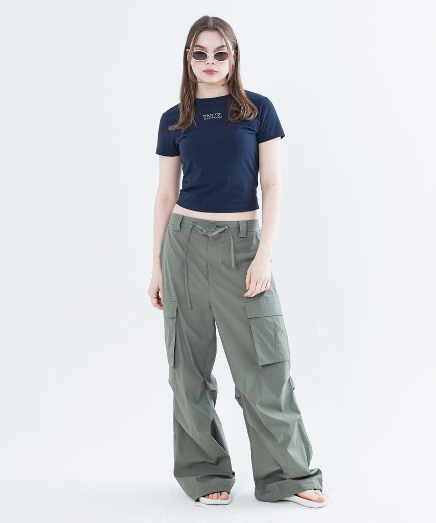 Jenyujeu Heritage Crop Top - Navy