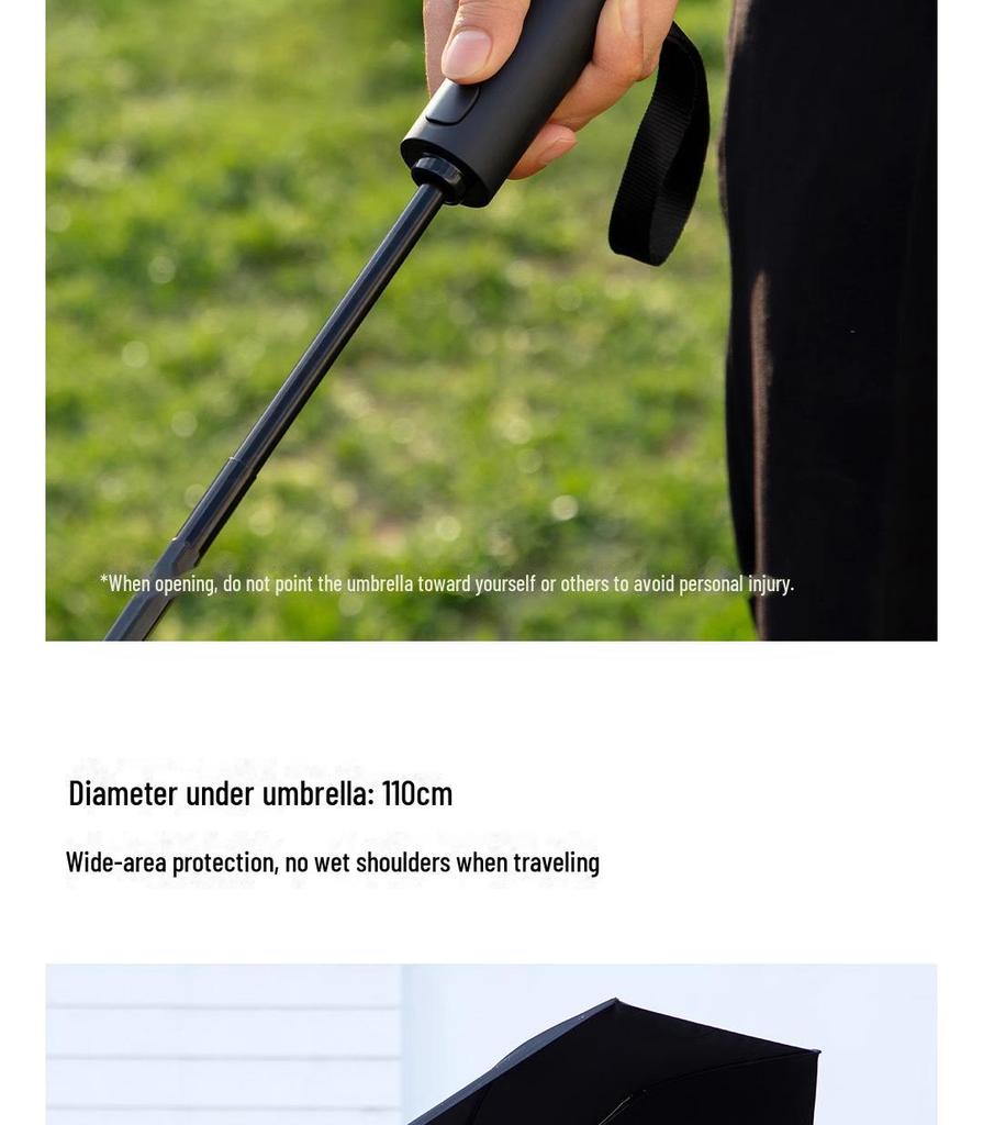 Xiaomi Daily Elements Automatic Folding Umbrella for Sun and Rain with One-Key Open/Close, Sunshade, and UV Protection