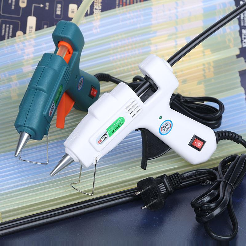 Hot Melt Glue Gun with Bracket Hand Electric Melt Glue Gun Hot Melt Glue Gun Plug-in High-temperature Glue Gun