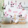 Cartoon Dwarf Kitchen Utensils Wall Stickers Kitchen Wall Decoration Stickers