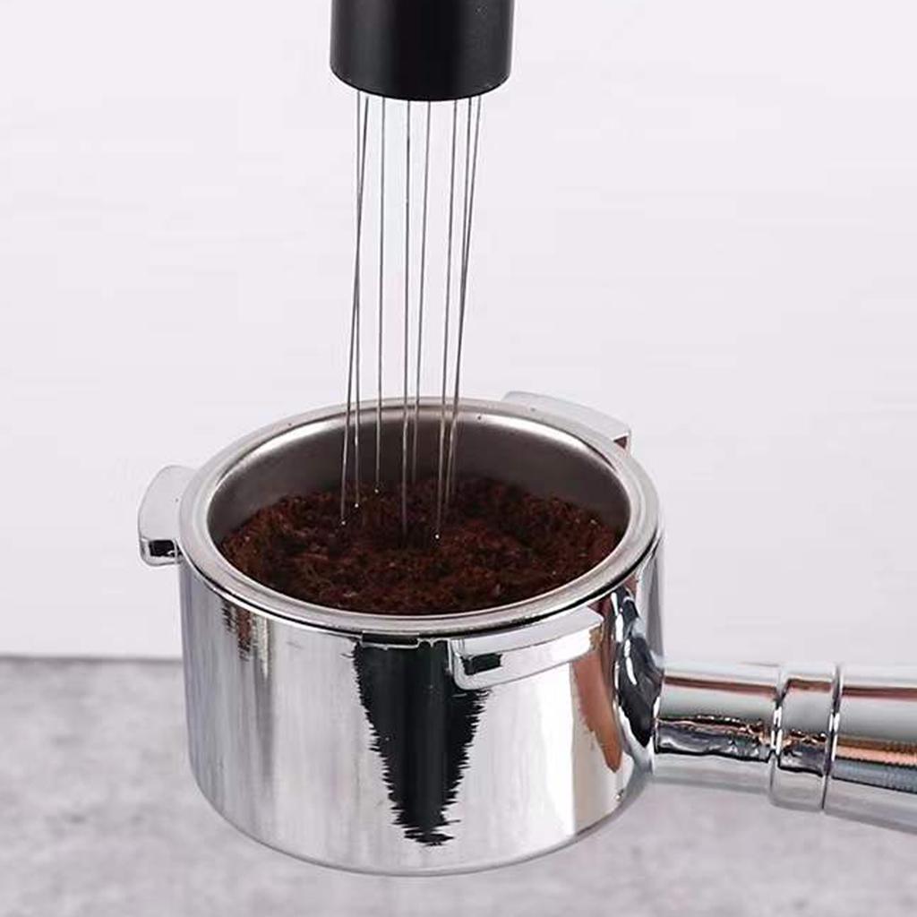 Espressokaffe Omrörare Rostfri Kaffeomrörnings Tamper Nål Kaffe Tamper Distributör Kaffeomrörning WDT-verktyg