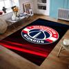 Washington Wizards Logo Design Rug Non-slip Rug Suitable for Living Room and Bedroom Sofas