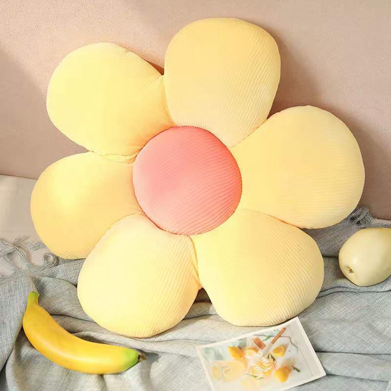 

High Elastic Pearl Cotton Floral Seat Cushion for Home Decor - Stylish Living Room Sofa and Chair Pad 45cm жёлтый