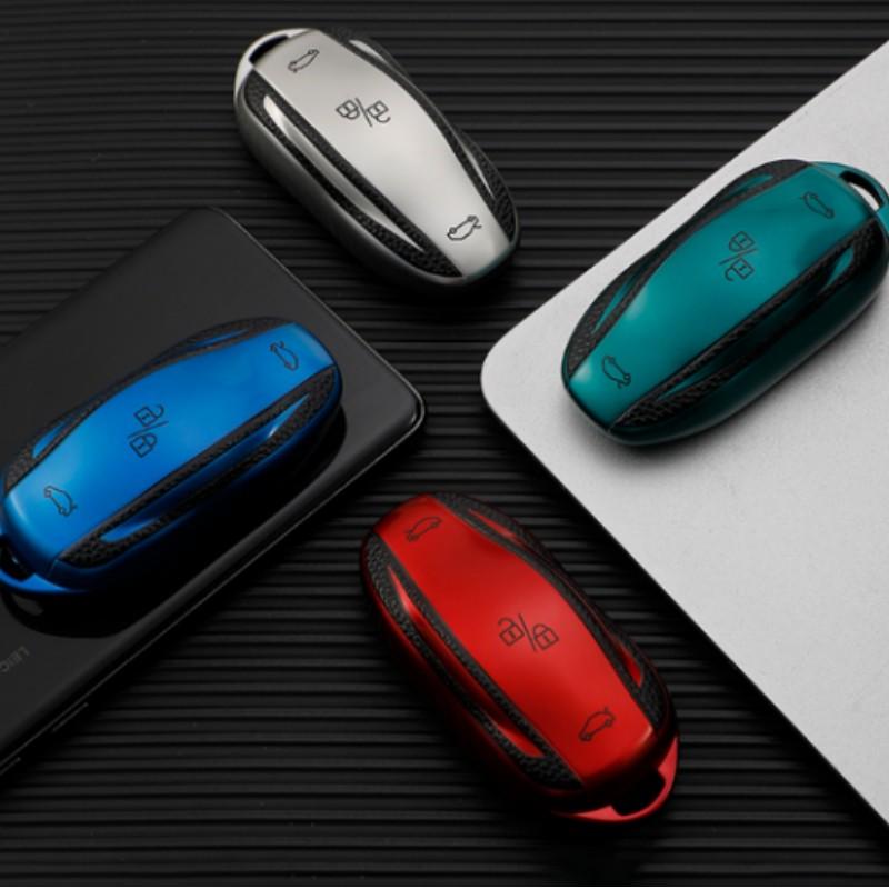 Mode TPU Auto Smart Schlüsselhülle Etui Fob für Tesla Model 3 Model Y Model X Model S Schlüsselhülle Tasche Halter Schutz Zubehör