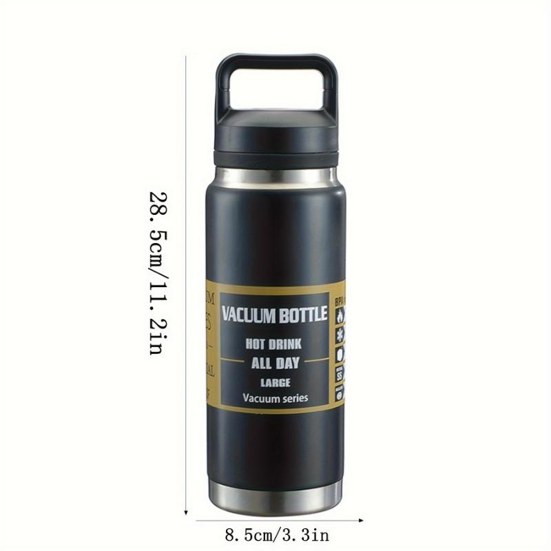 1pcs Large Capacity Stainless Steel Insulated Water Bottle with Handle for Outdoor Sports Travel Portable Thermos