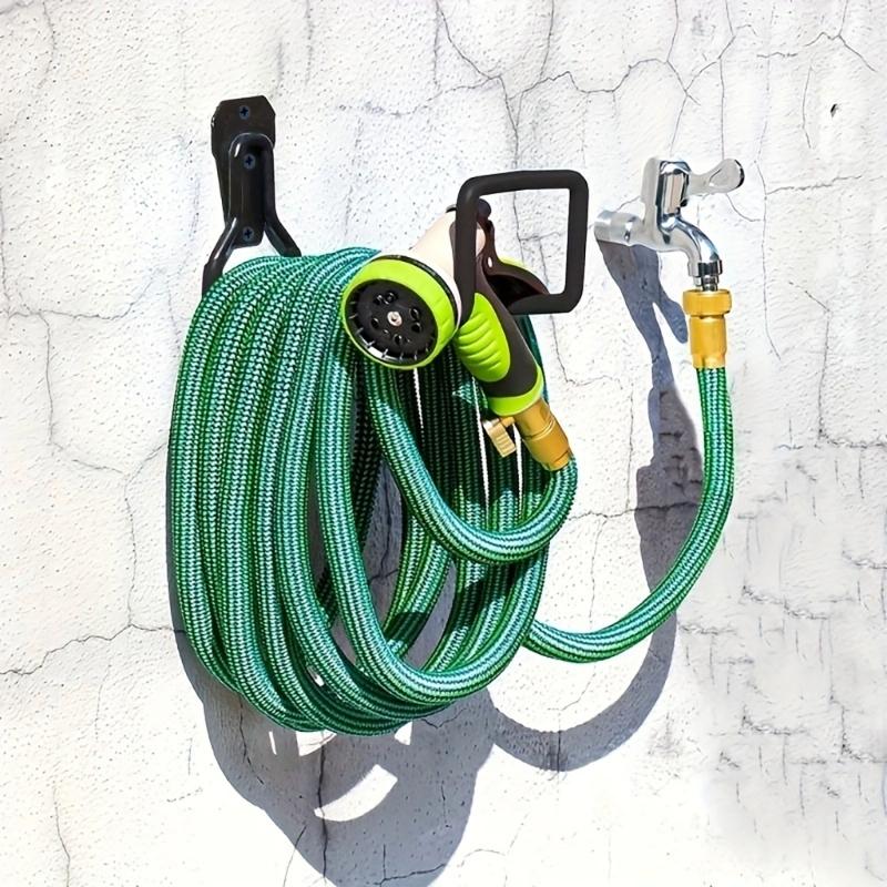 2 Pieces Sturdy Garage Hangers for Bikes and Ropes Water Pipe Holders Workshop Storage Solution Garden Tools Brackets