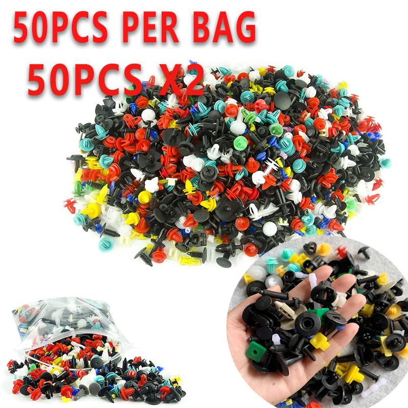 1000pcs Universal Mixed Auto Fastener Car Bumper Clips Retainer Car Fastener Rivet Door Panel Liner for All Car