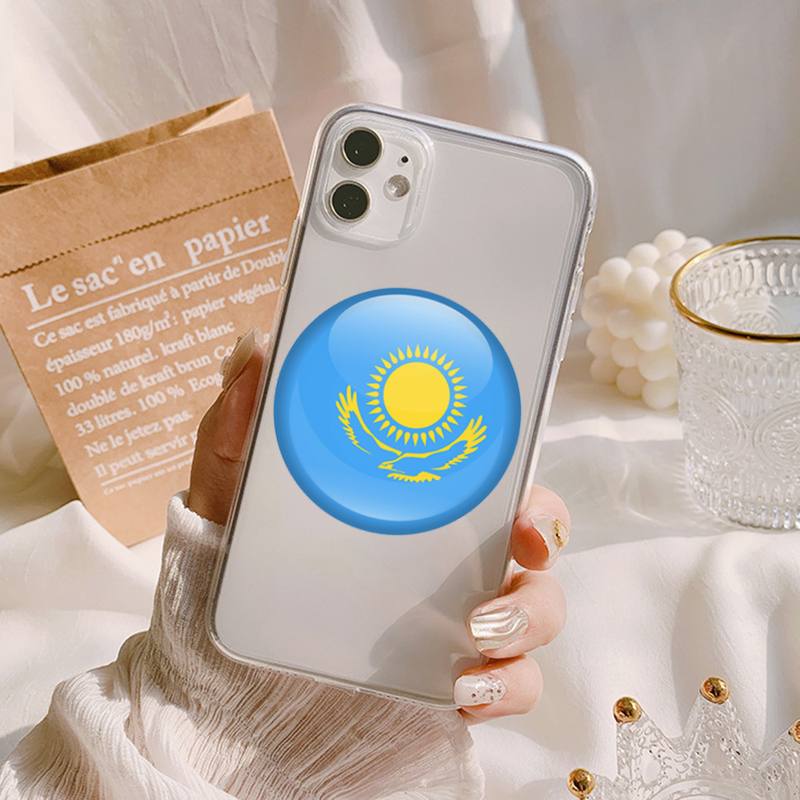 MaiYaCa Kazakhstan Flag Phone Case for Iphone 13 11 12 Pro XS MAX 8 7 6 6S Plus X 5S SE 2020 XR Cover