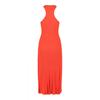 Salvatore Ferragamo Sleeveless Ribbed Maxi Dress Orange
