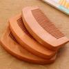 1 Pcs Natural Peach Wood Comb Close Teeth Anti-static Head Massage Beard Hair Care Wooden Tools Beauty Accessories