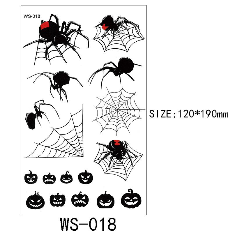 Halloween Tetovací samolepka Rána Jizva Horor Zábavný Kostýmová párty Samolepka na obličej Tetování