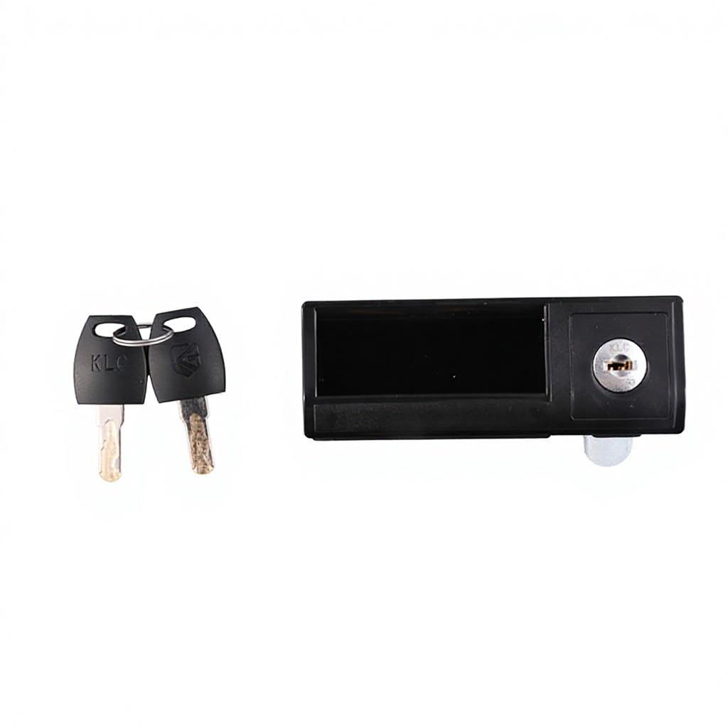 E501S Key Operated Mechanical Sliding Door Handle Lock (Silver,Stainless Steel)