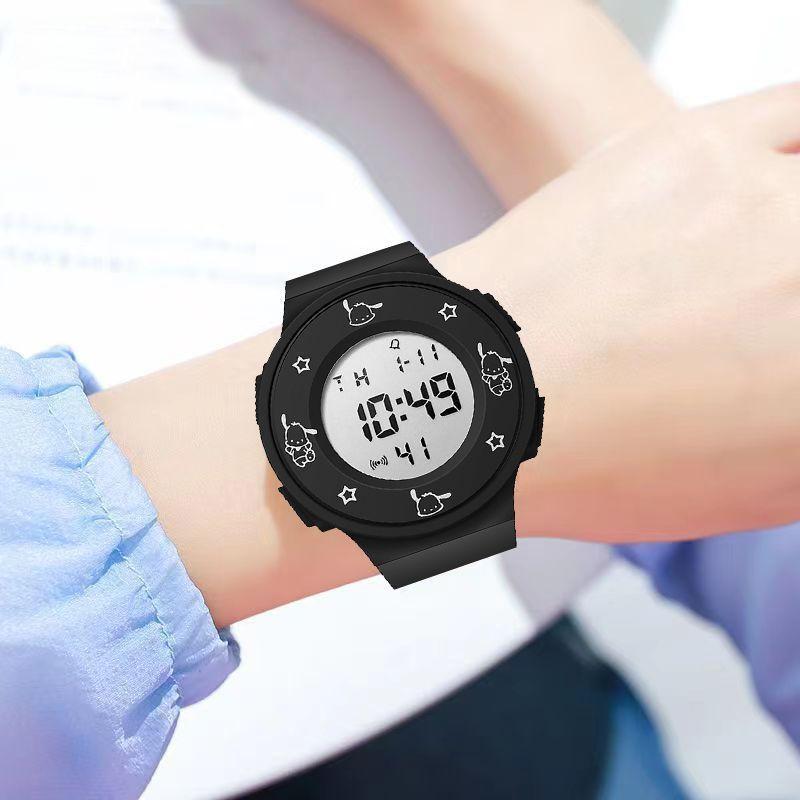 Electronic Watch, Round Dial, Calendar Week Luminous Light Alarm Clock
