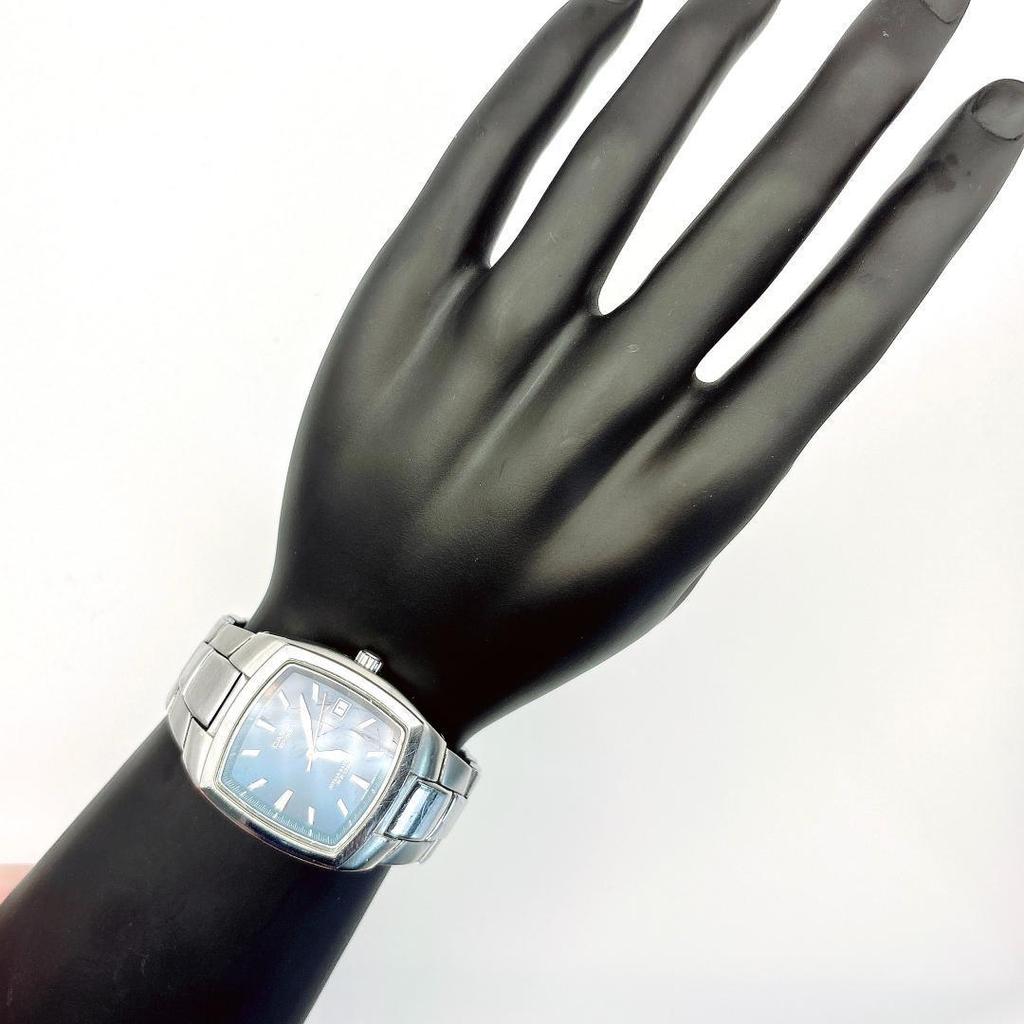 Used New Battery Working Item CASIO EDIFICE Navy Dial Men's Watch