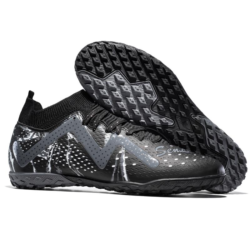 33-46 Kinder Fußballschuhe Gummi Weiche Sohle Kurze Stollen Kunstrasen Leder Jugend Kinder Fußballschuhe Herren Sport Übergröße Fußballschuhe