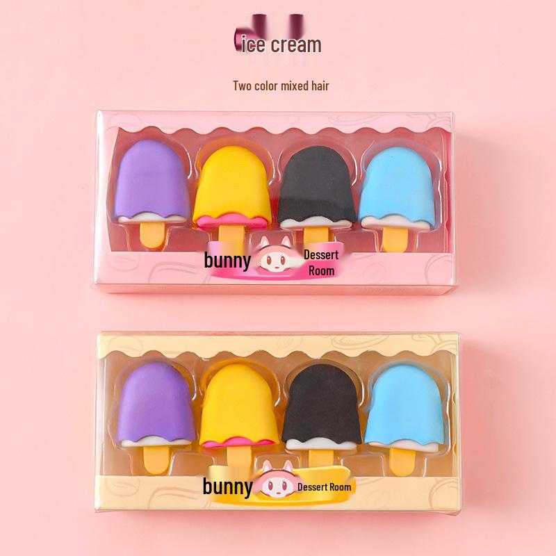 Creative Dessert-Shape Eraser & Pencil Case Set for Kids