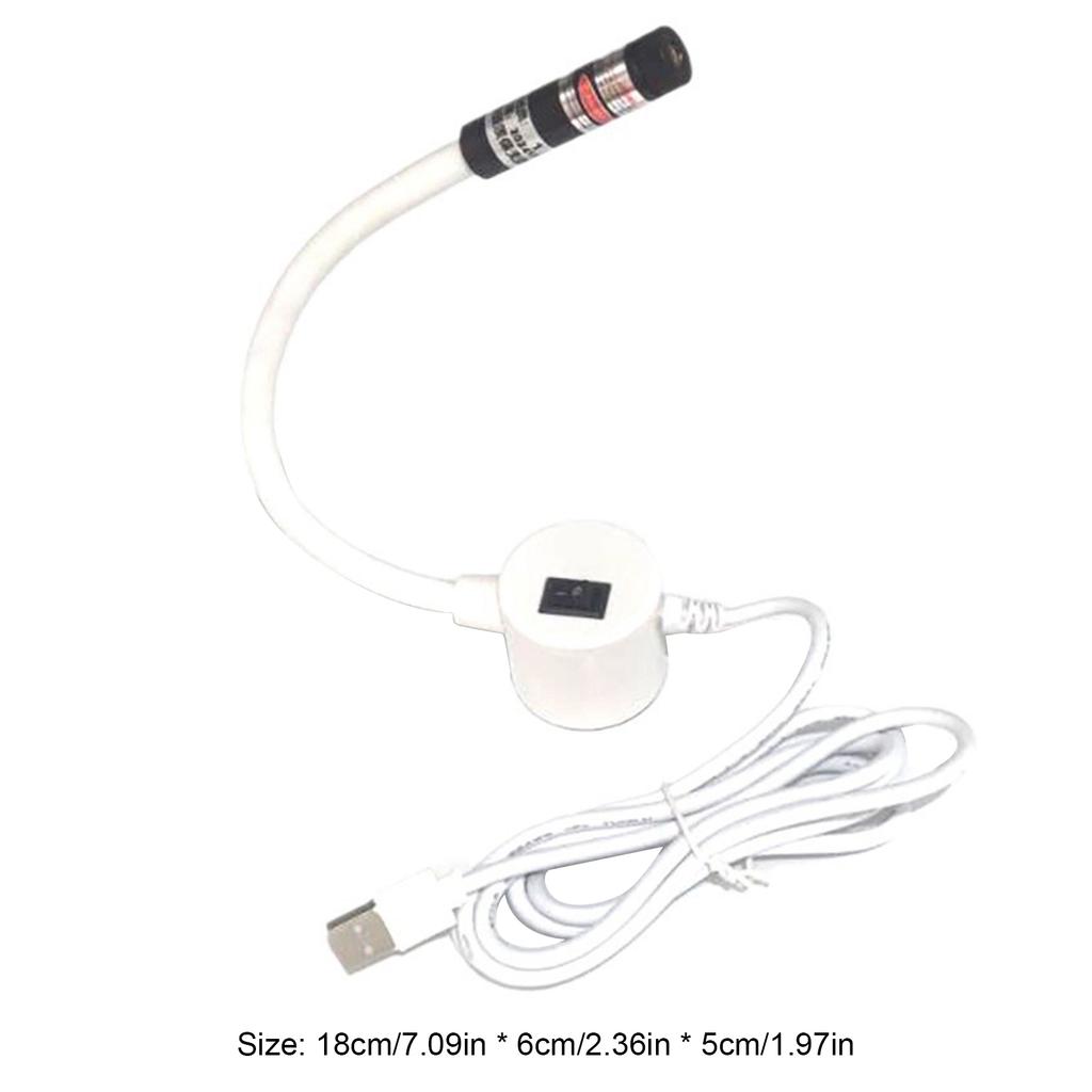USB Sewing Machine Quilting Light with Adjustable Dot/Straight Line/Crosshair Red Laser Positioning Light for Precise Stitching