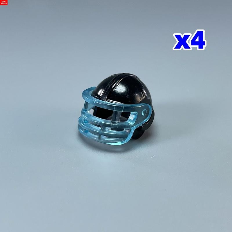 MOC Bricks 30170 30171 Pilot helmet Headgear Visor goggles 4cm Figure Wear DIY Building Blocks Toys Birthday Gifts