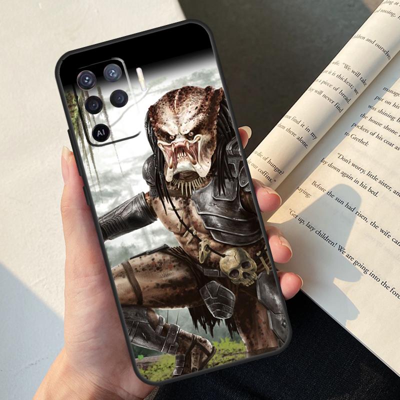 Alien Predator Case For Oppo A54 A74 A94 A17 A57 A77 A76 A16 A96 A18 A60 A80 A40 A38 A58 A78 A98 A15 A5 Pro