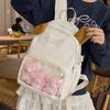 Japanese Two-dimensional Cute Transparent Pain Bag Cute Ins Backpack Middle School Student Schoolbag Women's Casual Backpack