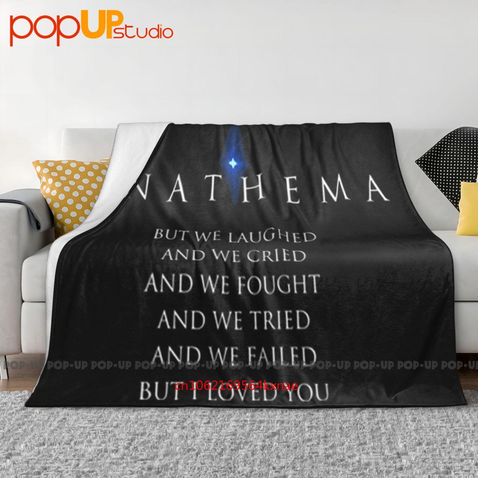Винтажное Синее Покрывало-Одеяло Anathema Blue Visual Licensed Katatonia My Dying Bride Ультра-Мягкое Зимнее Покрытие для Дивана Постельное Белье 30x40in